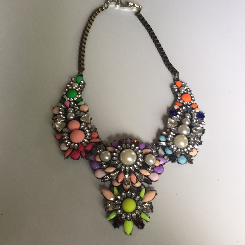 Rainbow Statement Necklace - image 1